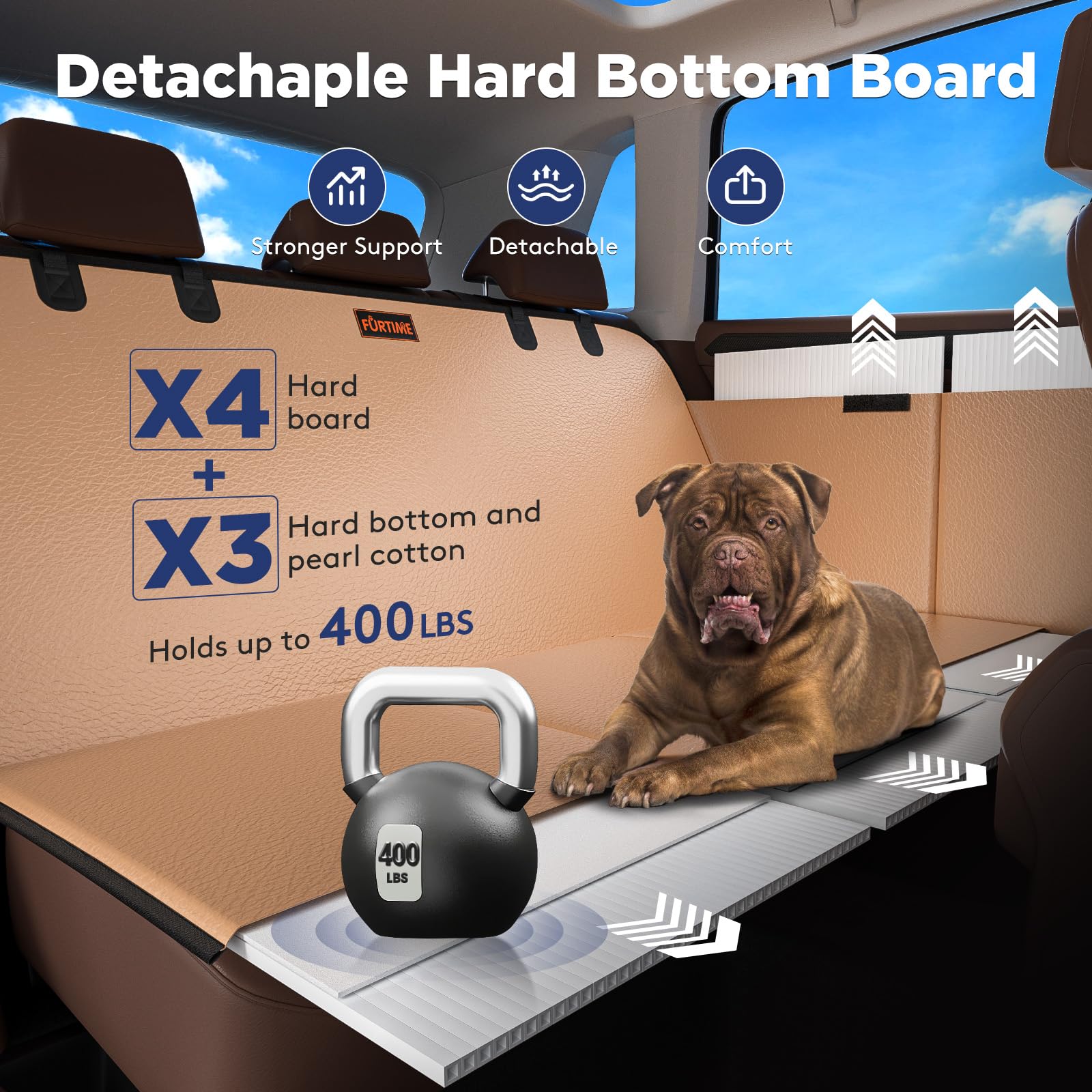 FURTIME extended space adds 40% more room for comfort.