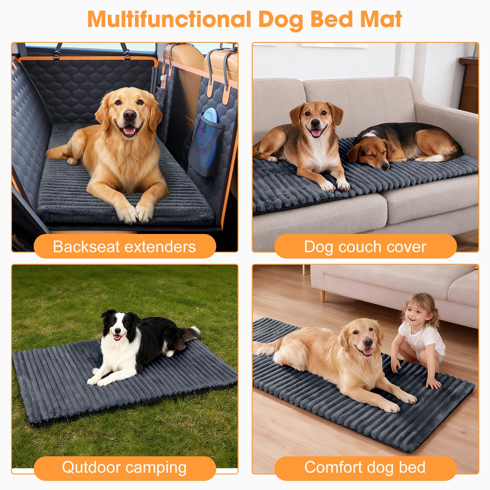FURTIME high resilience thick sponge interior adds plush support on the road