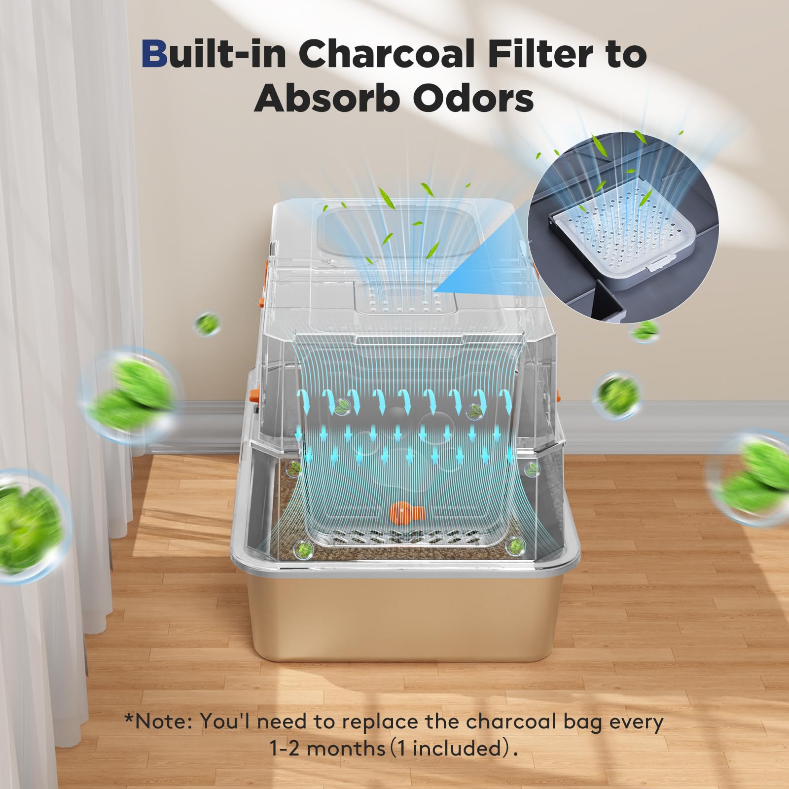 FURTIME leak-proof three-layer design protects floors.