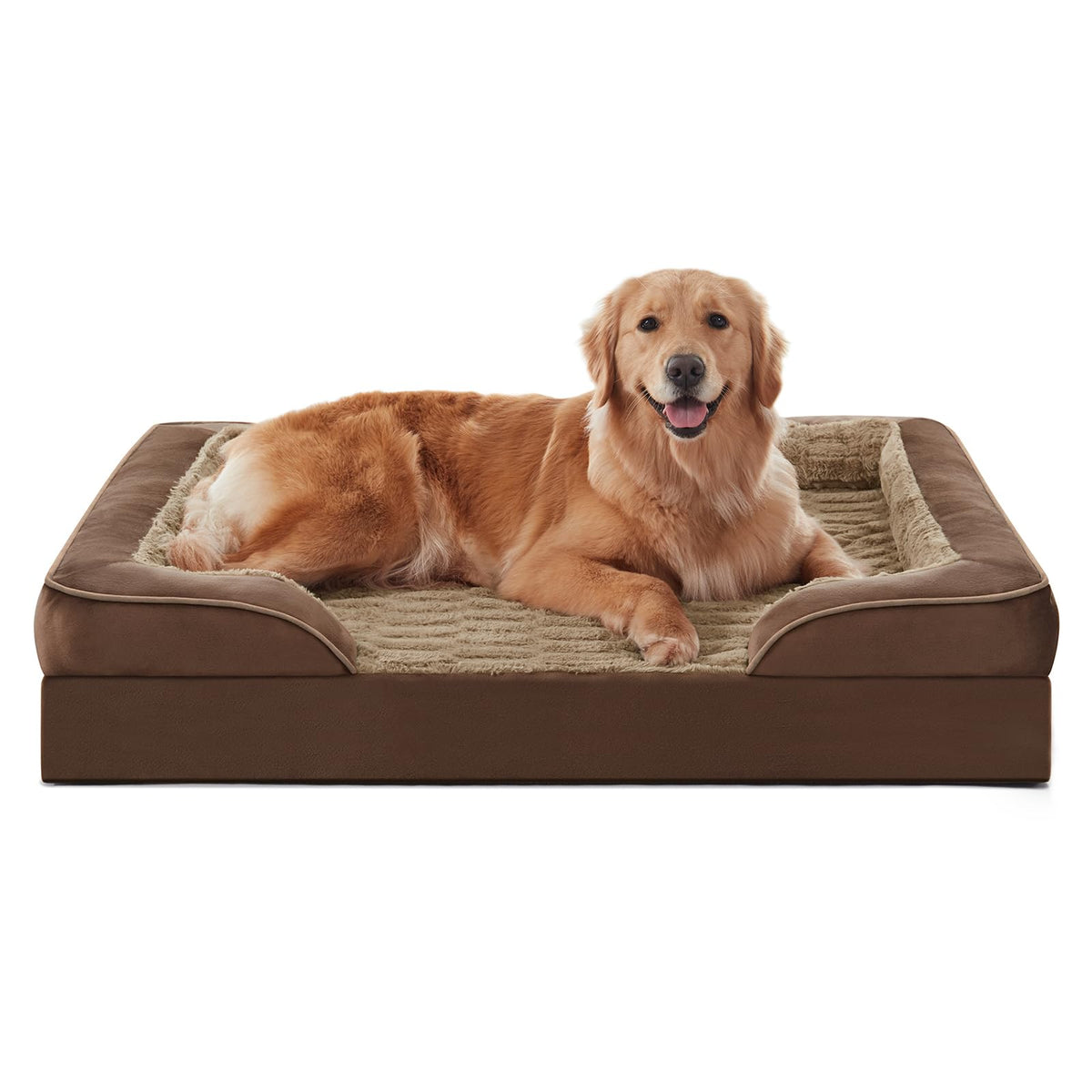 FURTIME bed foam support detail for large dogs' joints.