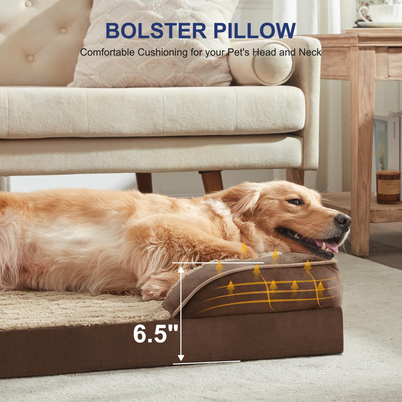 Waterproof inner liner guards foam in the FURTIME bed.