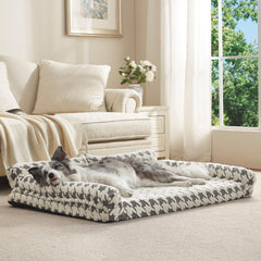 FURTIME orthopedic dog bed non-slip bottom stays in place on floors.