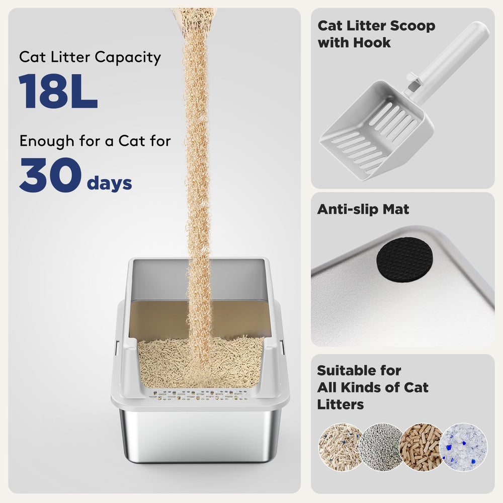 FURTIME private space for kittens promotes comfortable and discreet littering.
