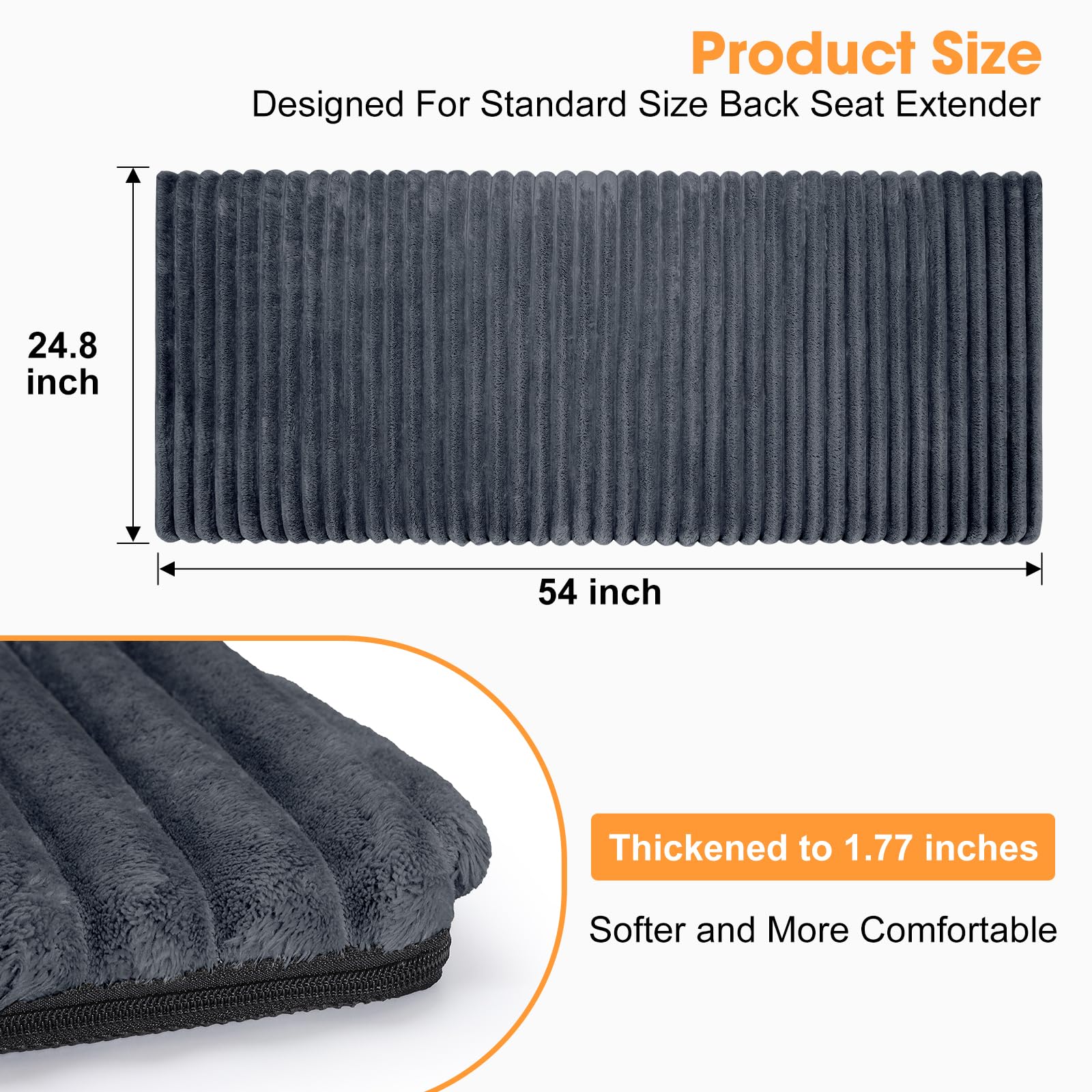 FURTIME removable machine washable cover for quick cleanup after trips