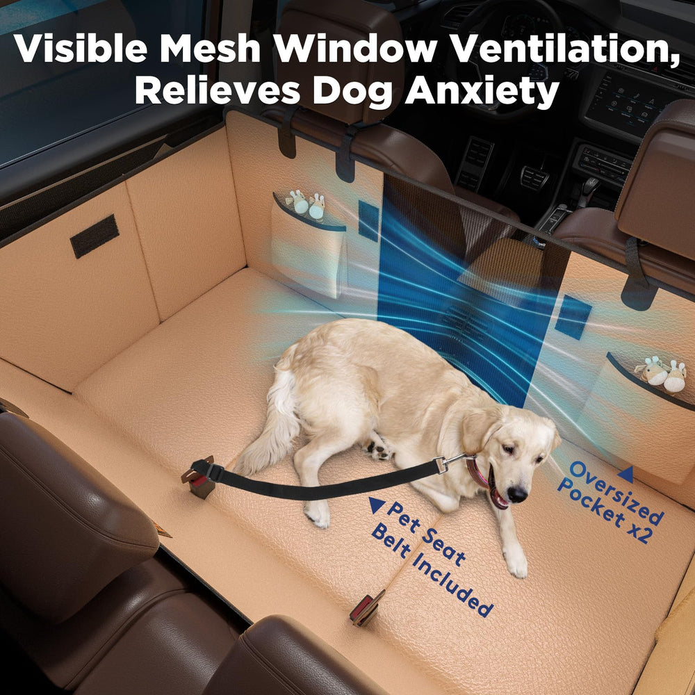 FURTIME seat belt attachment enhances on-road safety for pets.