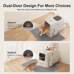 Deodorizing compartment with bamboo charcoal in FURTIME litter box