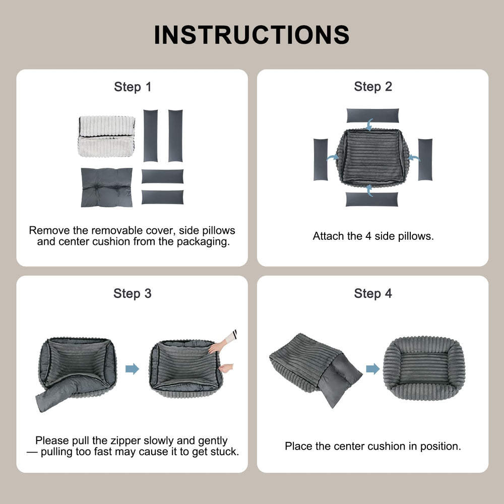 FURTIME washable-cover-durable-bed: simple maintenance for busy households