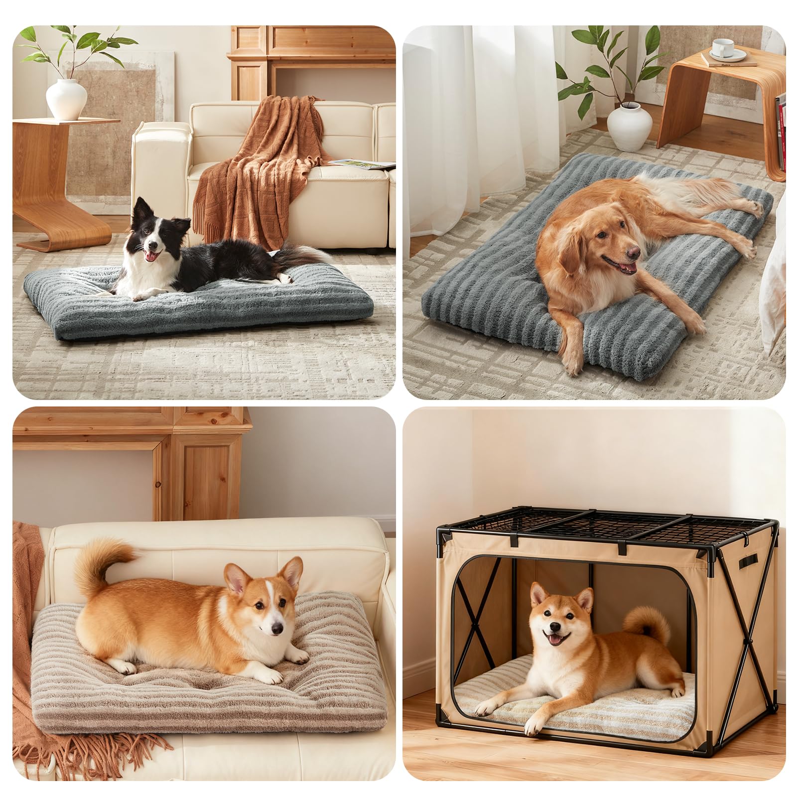 Anti-slip bottom keeps the bed secure on hard floors
