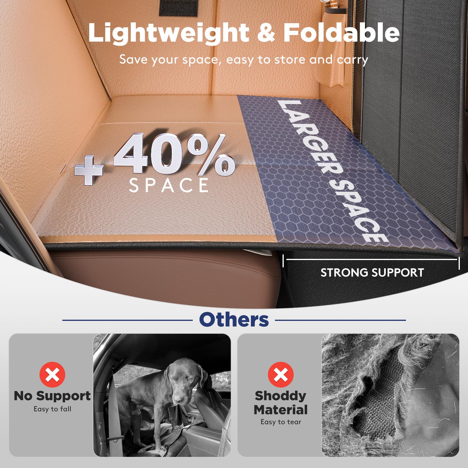 FURTIME waterproof surface protects seats and is easy to wipe clean.