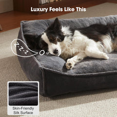 FURTIME XXL bed anti-slip bottom keeps it steady on floors.