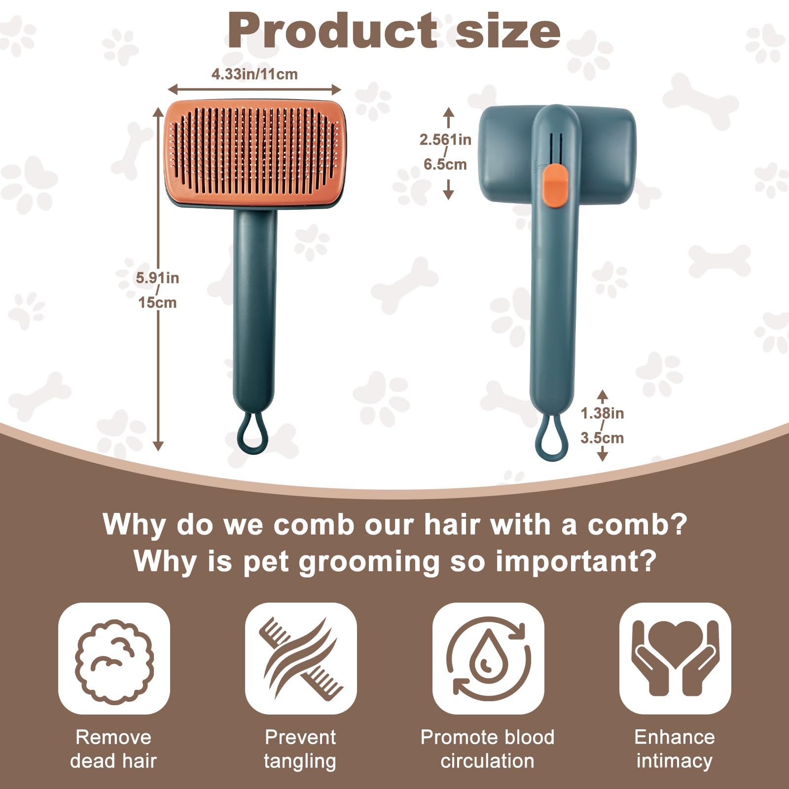 Furtronic skin-friendly bristles provide gentle contact for pets