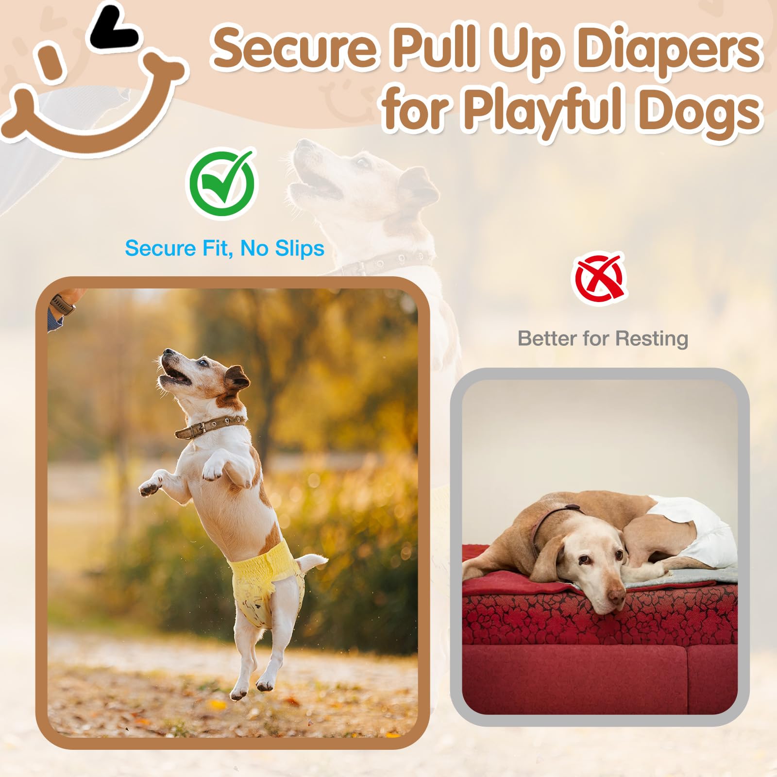 FurVeluxia diaper with high absorbency and leak protection for all-day moisture control