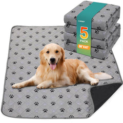 FURWEY 5-pack large 36x41 pee pad ideal for training and floor protection.