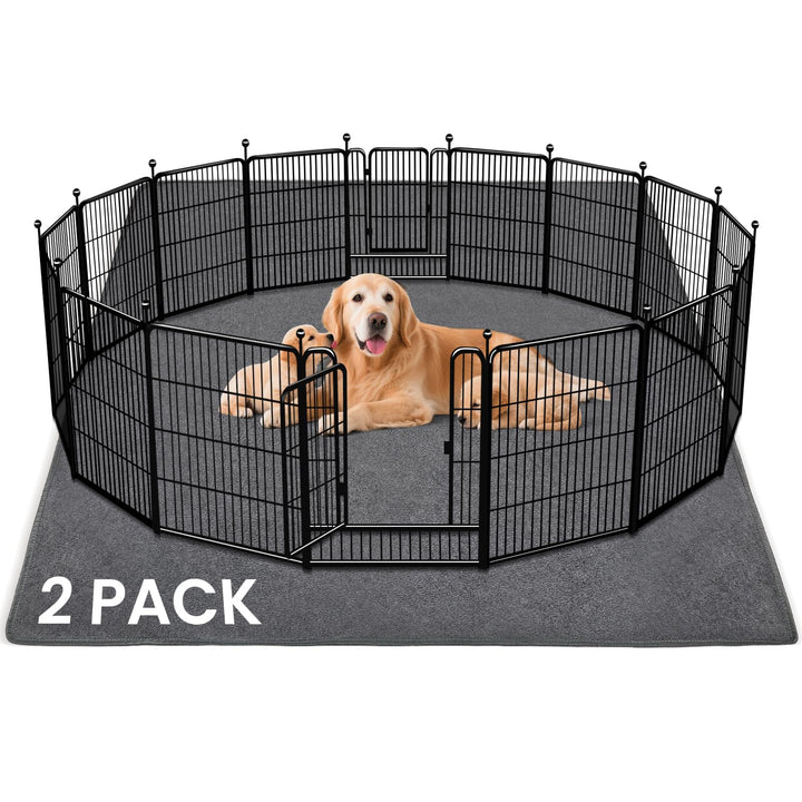 FURWEY 72x72 washable dog pee pad provides on-floor protection.