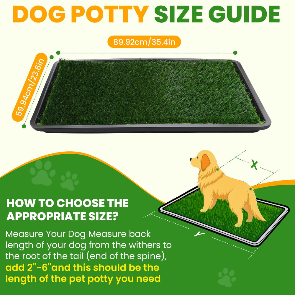 FURWEY dog grass pad tray assembly shows integrated tray for easy cleanup.