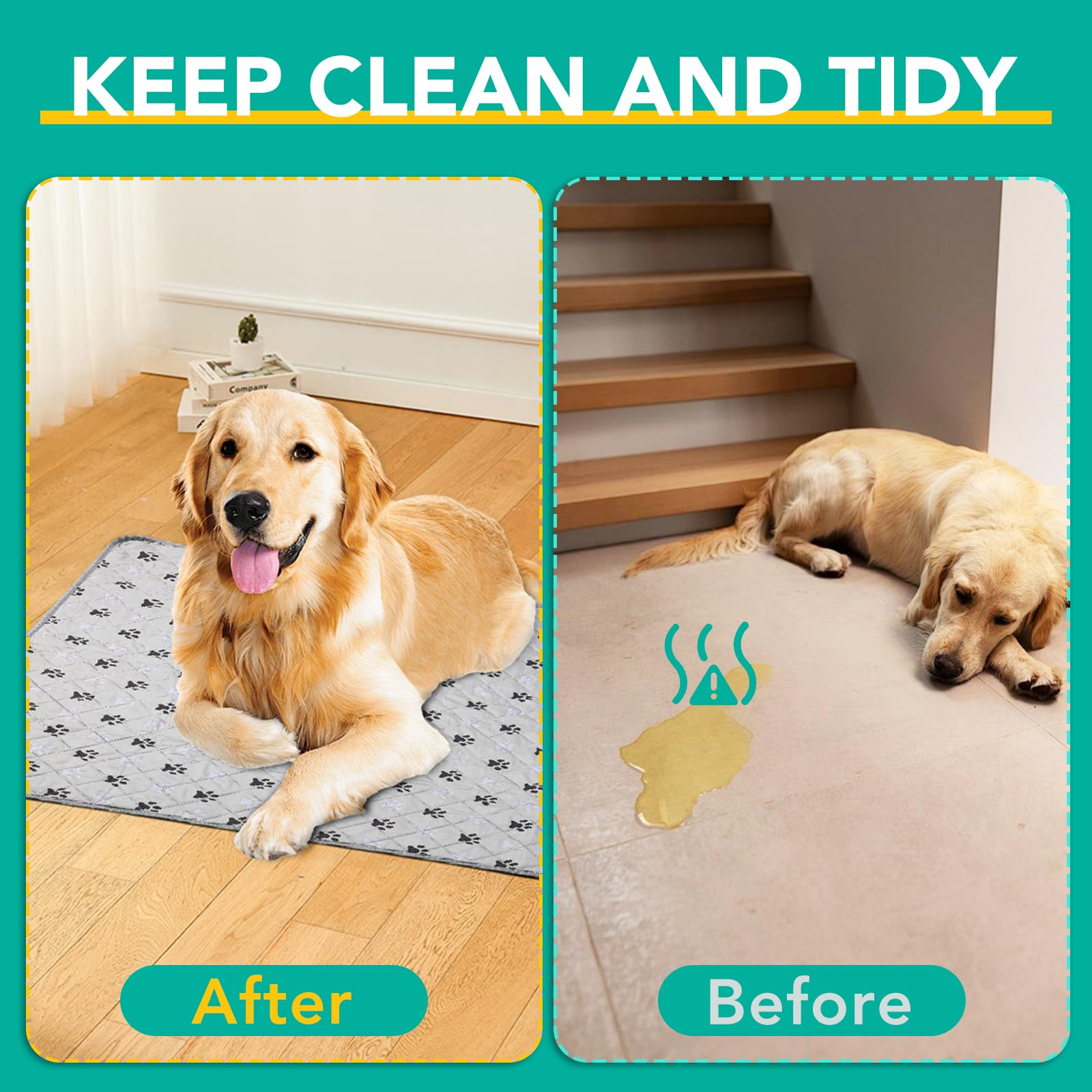 FURWEY pad under food bowls reduces mess and simplifies cleanup.