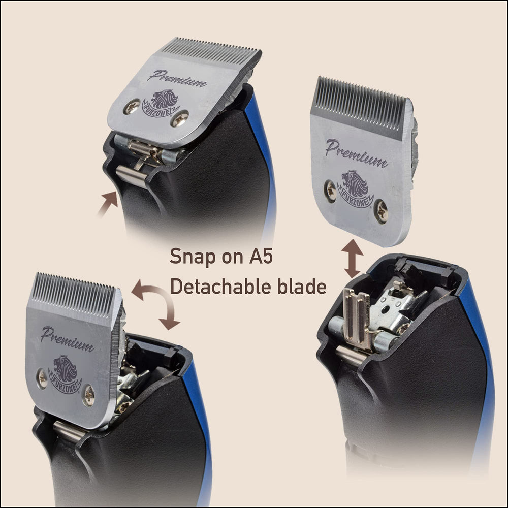 FURZONE blade compatible with Andis, Oster, Wahl A5 clippers.