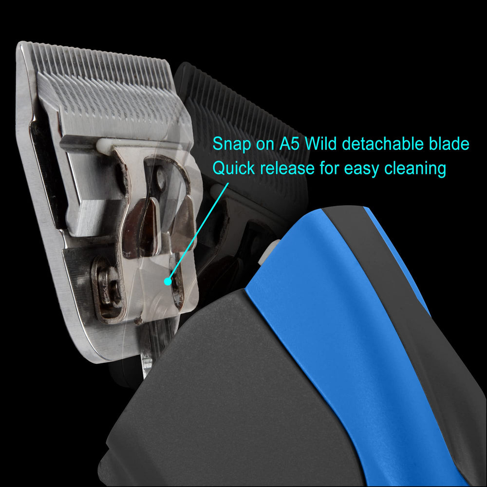 FURZONE high-carbon Japanese steel blade for durability during regular grooming sessions.