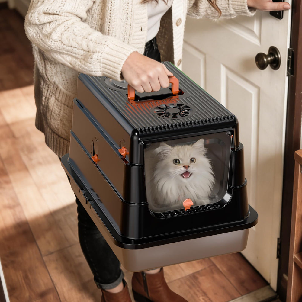 4-layer detachable structure of Fusblom litter box for thorough cleaning.
