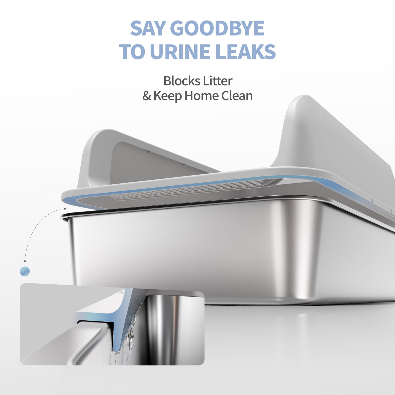 Fusblom perforated entrance pedal helps reduce litter scatter around the box.