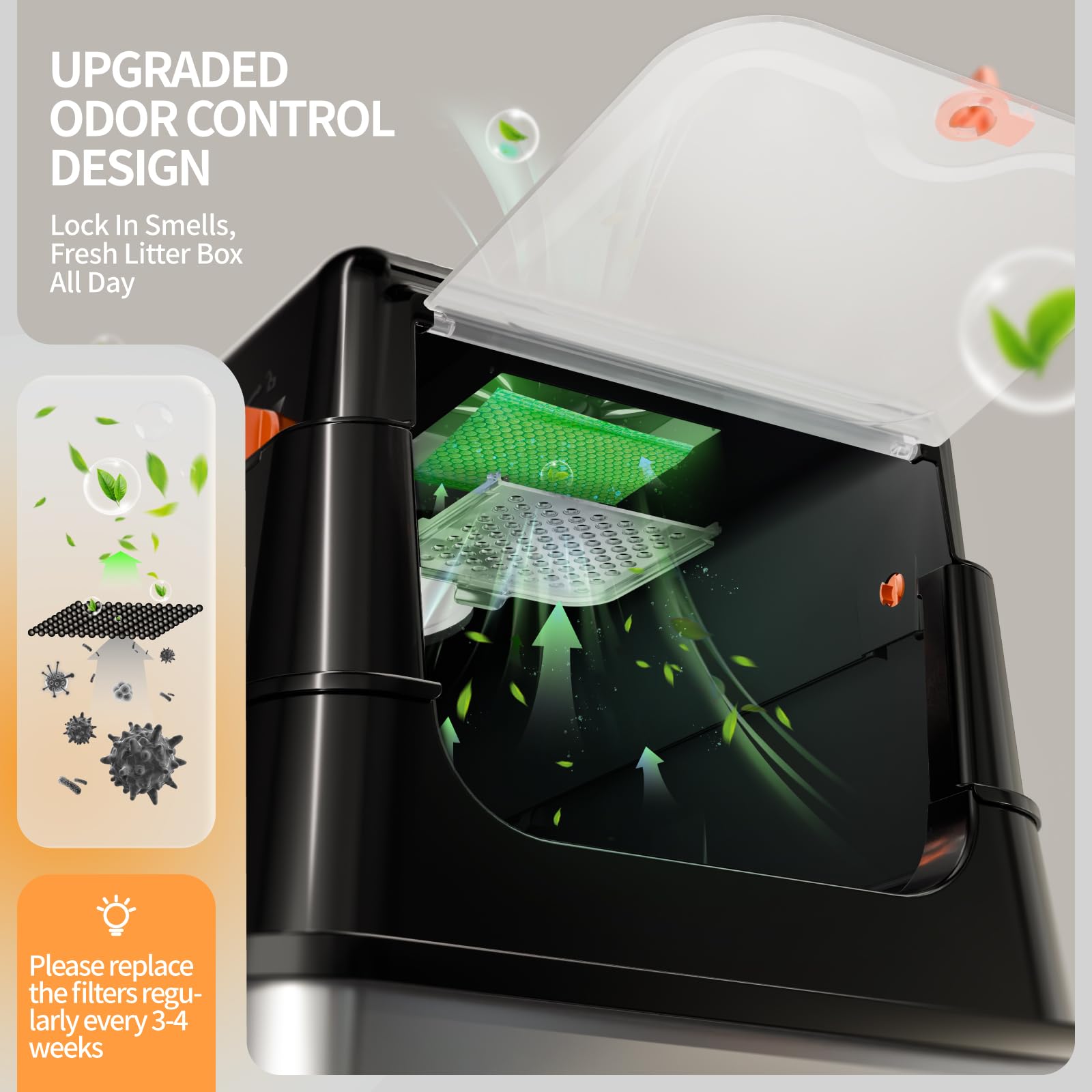 Scoop included with Fusblom stainless steel litter box.