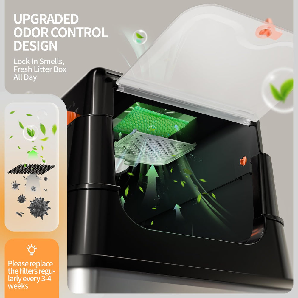Scoop included with Fusblom stainless steel litter box.