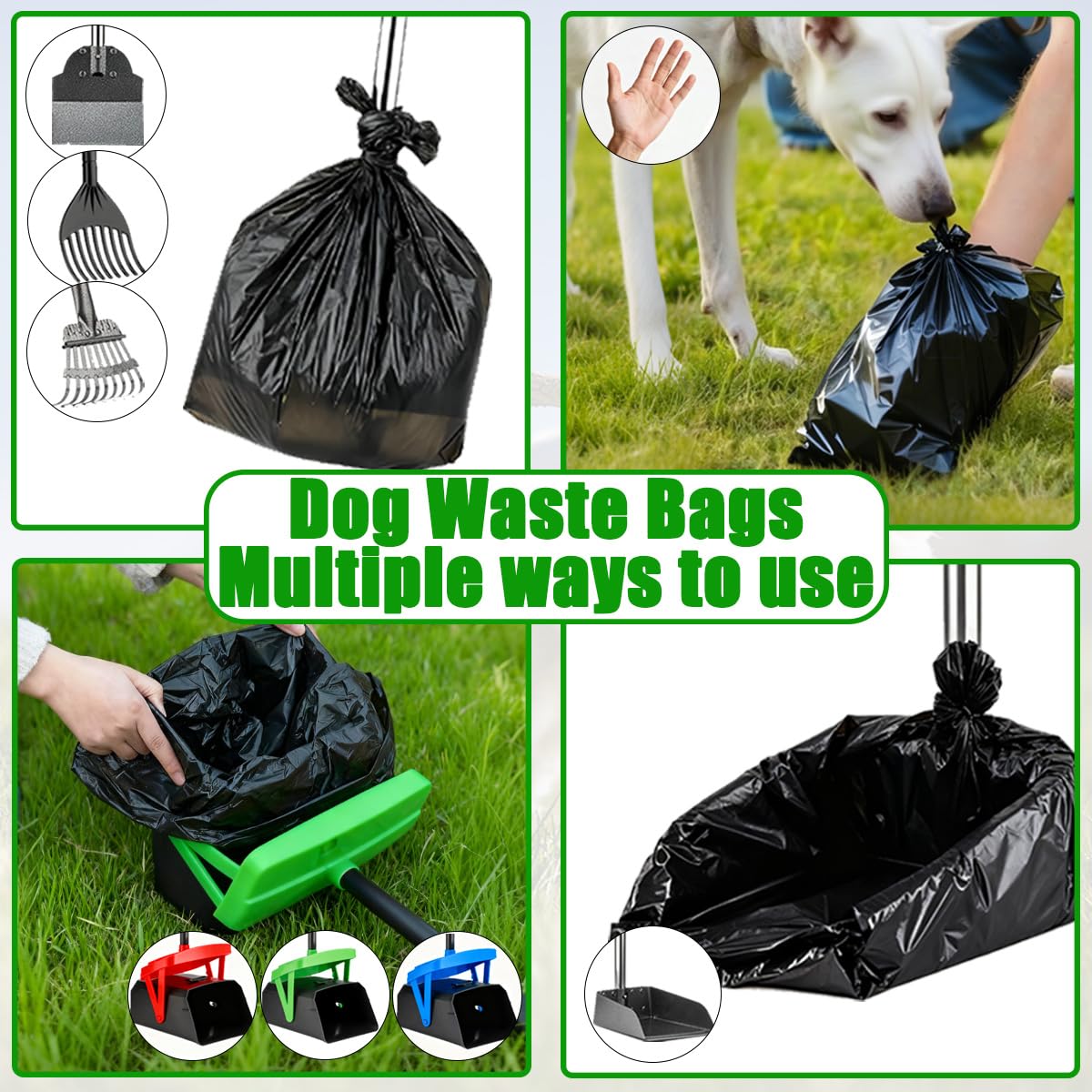 FUSBUNTY 100 bags offer practical, on-the-go waste containment.