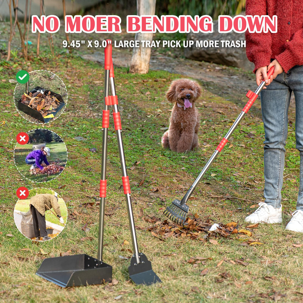 FUSBUNTY multi-surface scooper for grass, dirt, gravel.