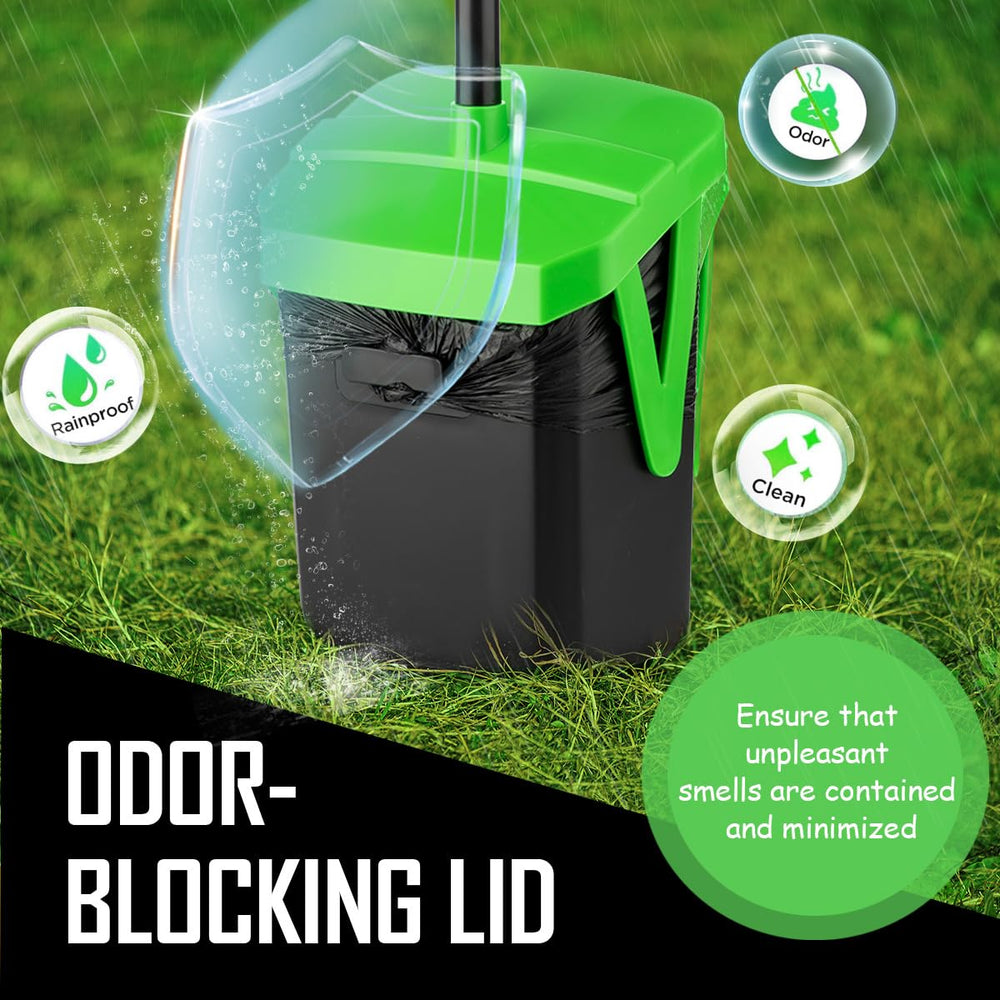 FUSBUNTY poop-bag clip attachment simplifies bag setup after a walk.