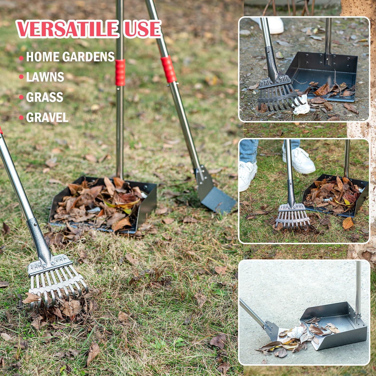 FUSBUNTY spade included for versatile cleanup.