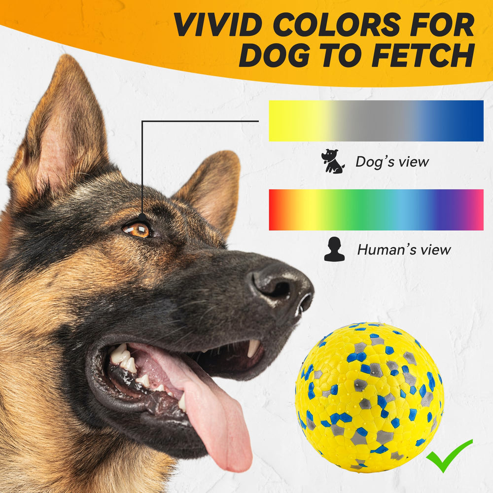 FUSOTO high-contrast orange ball with color spots for visibility