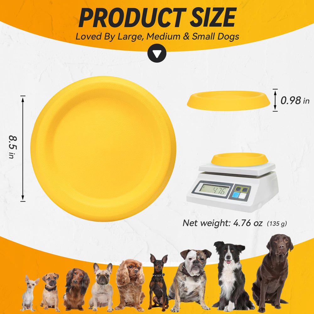 FUSOTO Dog Discs Toy land-and-water retrieval sessions