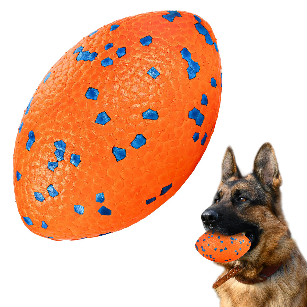 FUSOTO dog football toy with elastic bounce for indoor and outdoor play