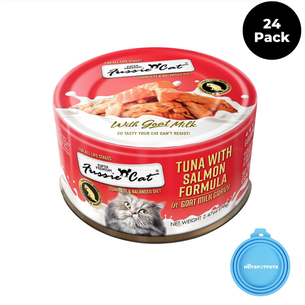 Fussie Cat goat milk gravy ingredients include DHA and minerals