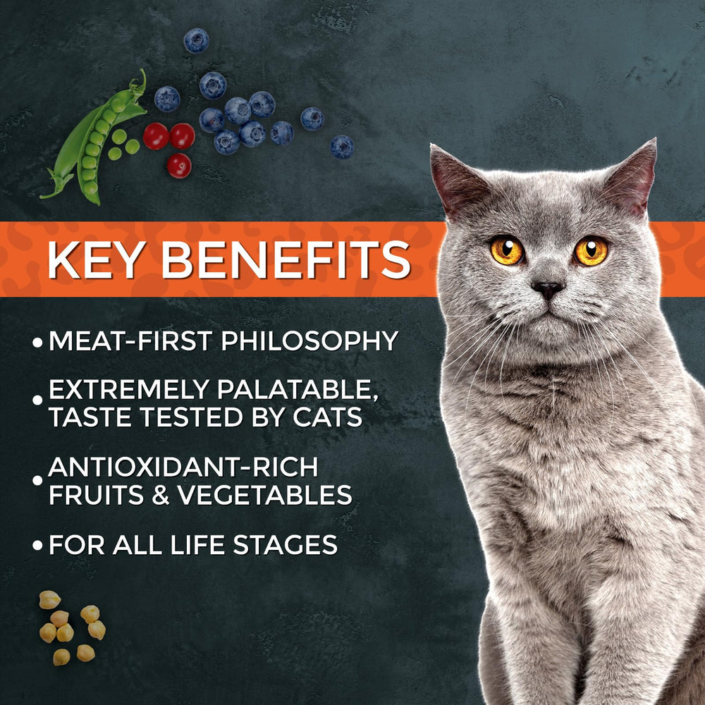 Fussie Cat Market Fresh cat enjoys palatability-tested meal.