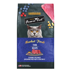 Fussie Cat Market Fresh Tuna bag 3-5lb shown for daily meals and freshness.