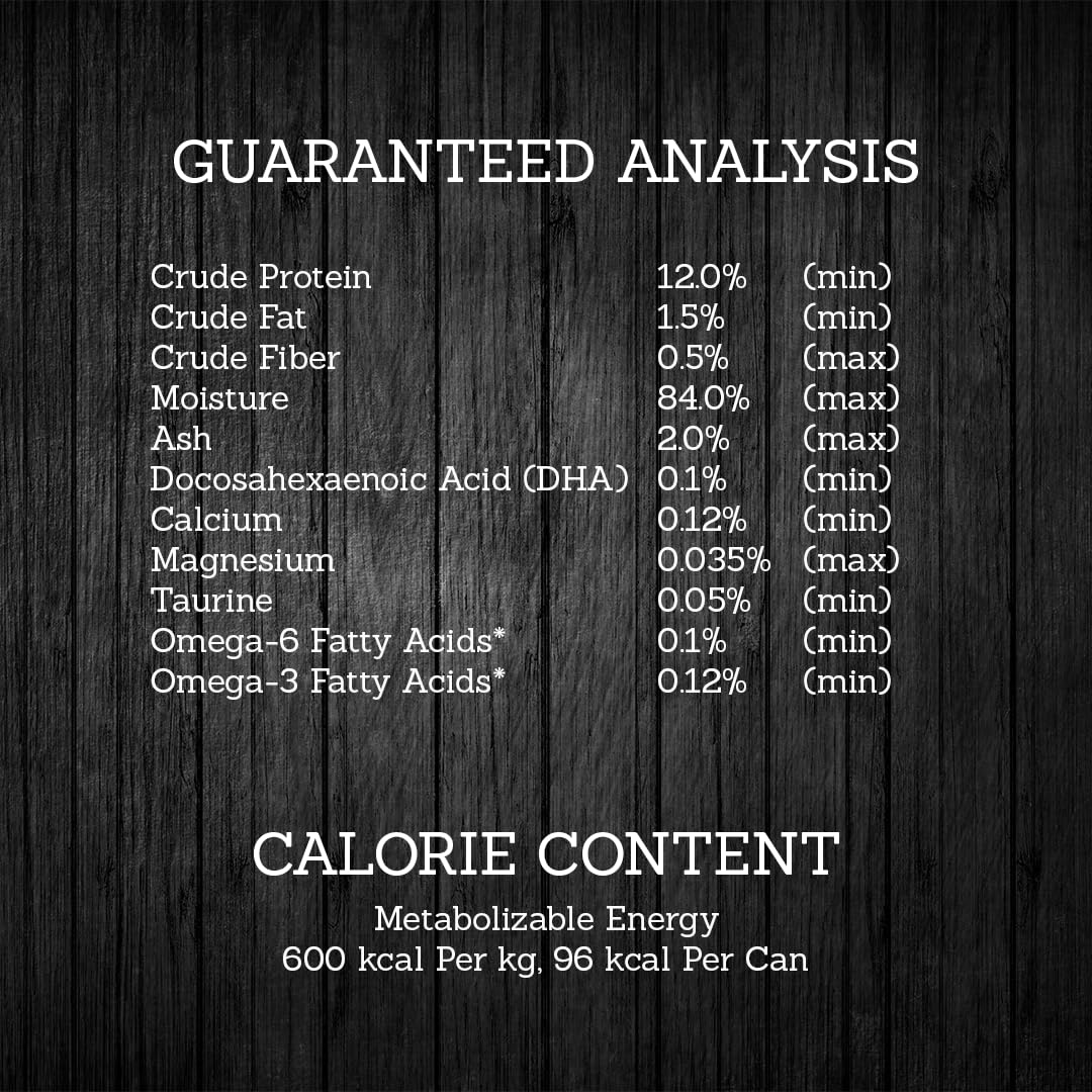 Fussie Cat Premium Tuna with Chicken ingredients panel shows vitamins and minerals.