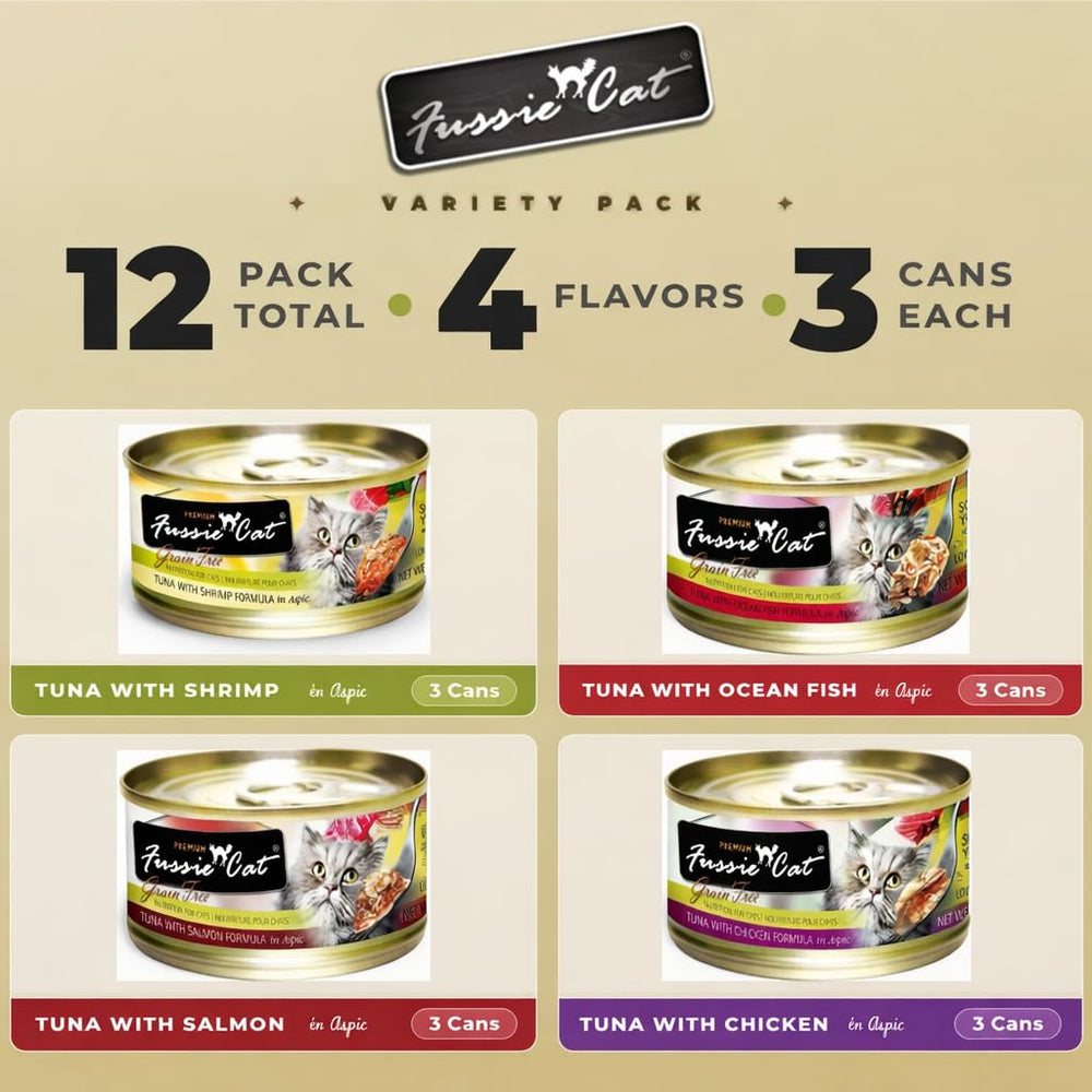Serving bowl with Fussie Cat Premium wet food ready to eat