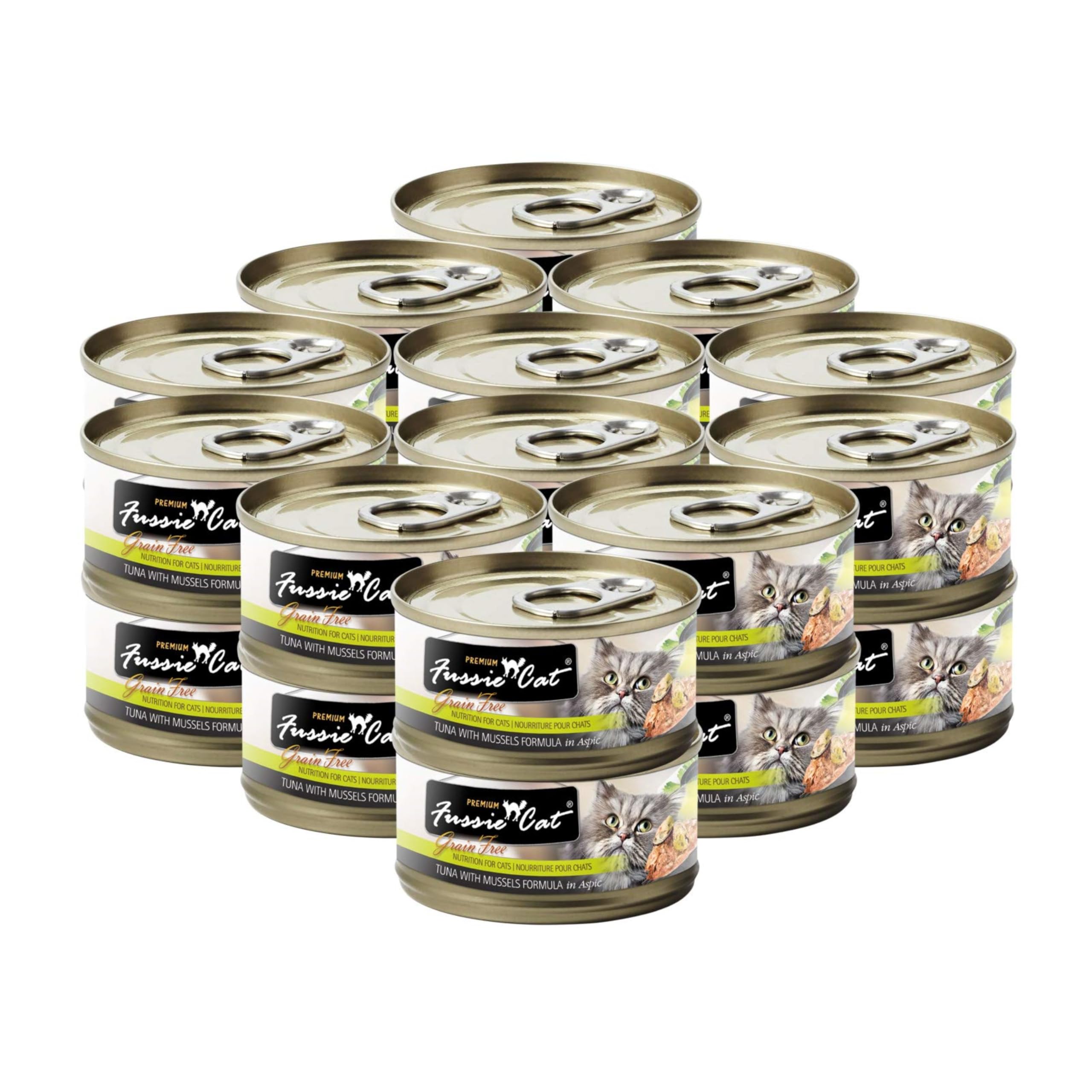 Fussie Cat Tuna with Mussels in Aspic – tuna-mussels-aspic: protein-rich, savory meal texture.