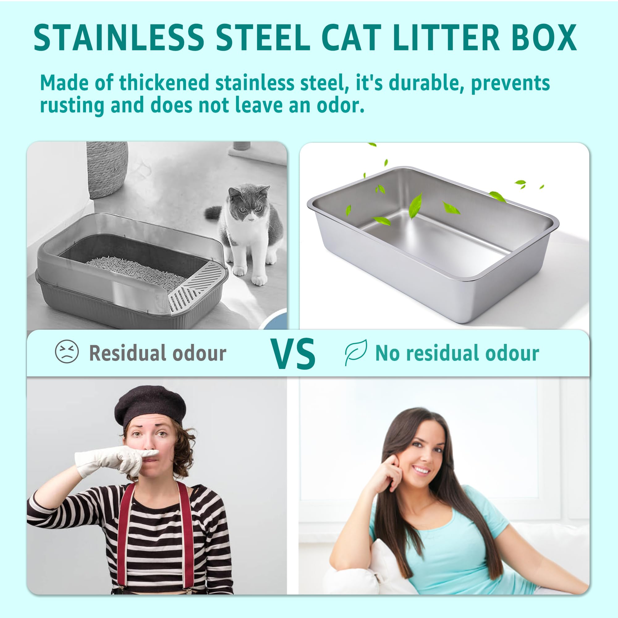 FUTAM round safety corners reduce risk of injuries for curious pets.