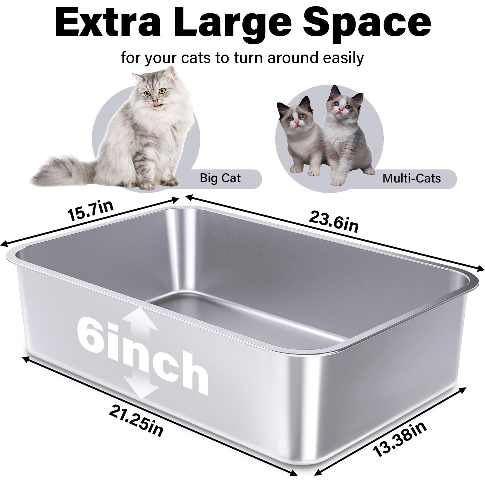 FUTAM non stick surface makes cleaning quick and thorough after use.