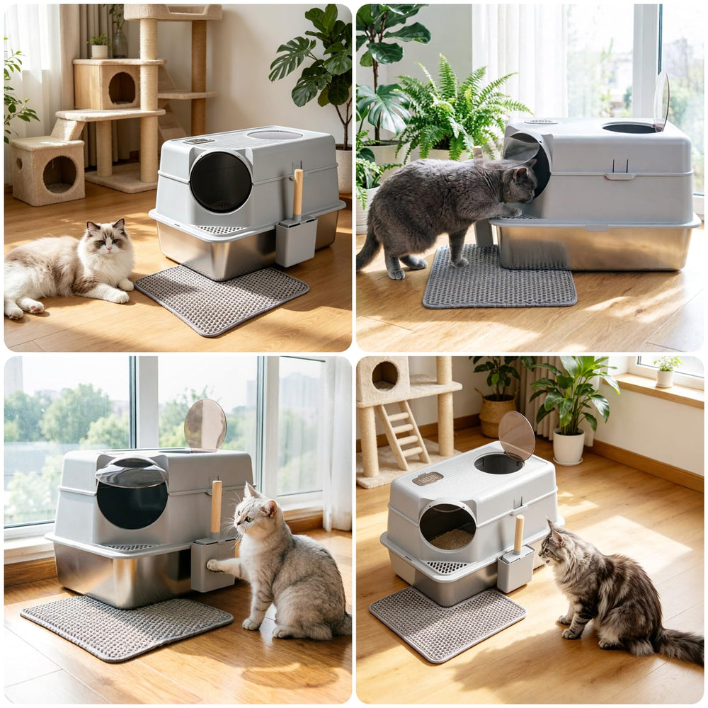 Replaceable odor-proof bag included for convenient odor management.