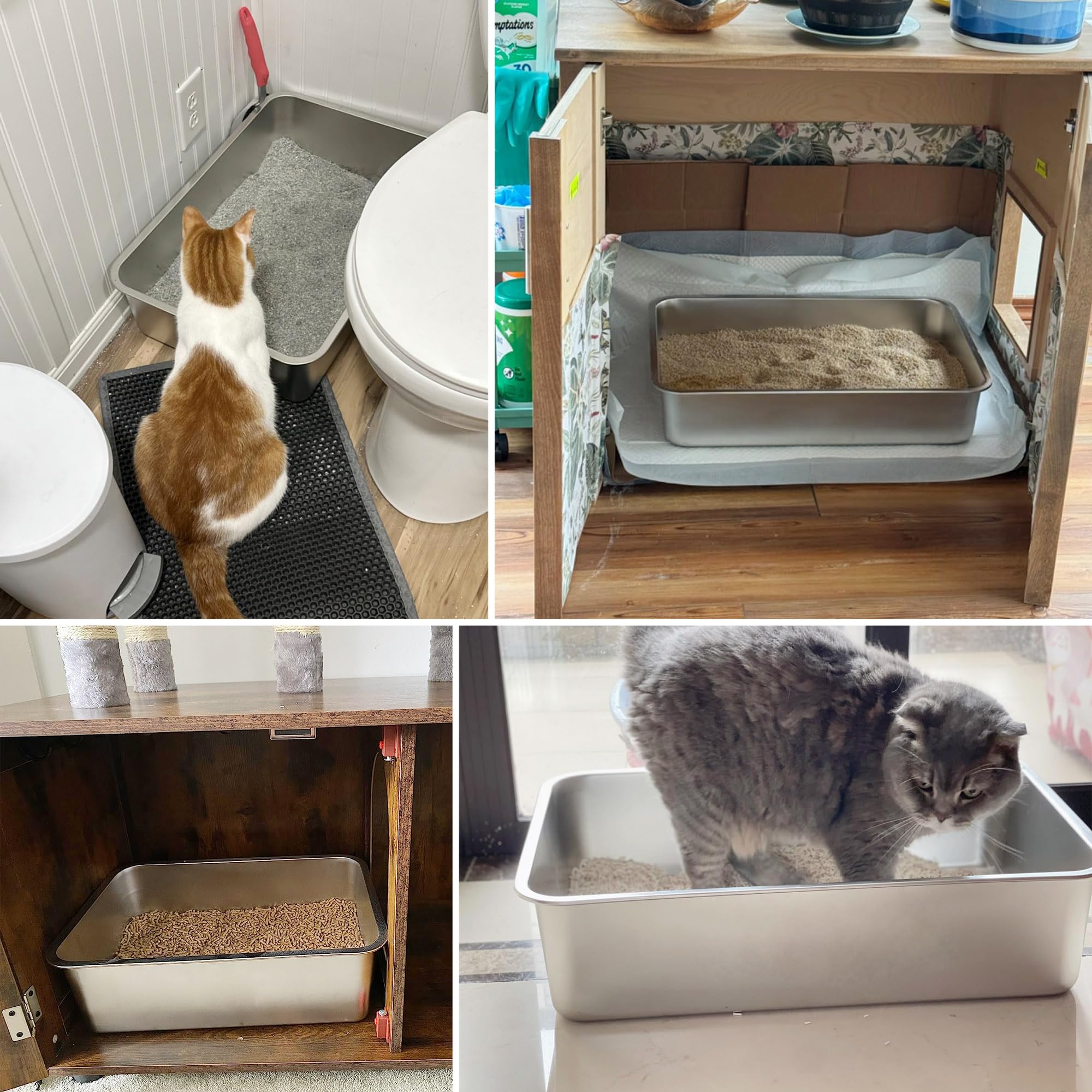 FUTAM wide opening enables easy entry and exit for bigger cats.