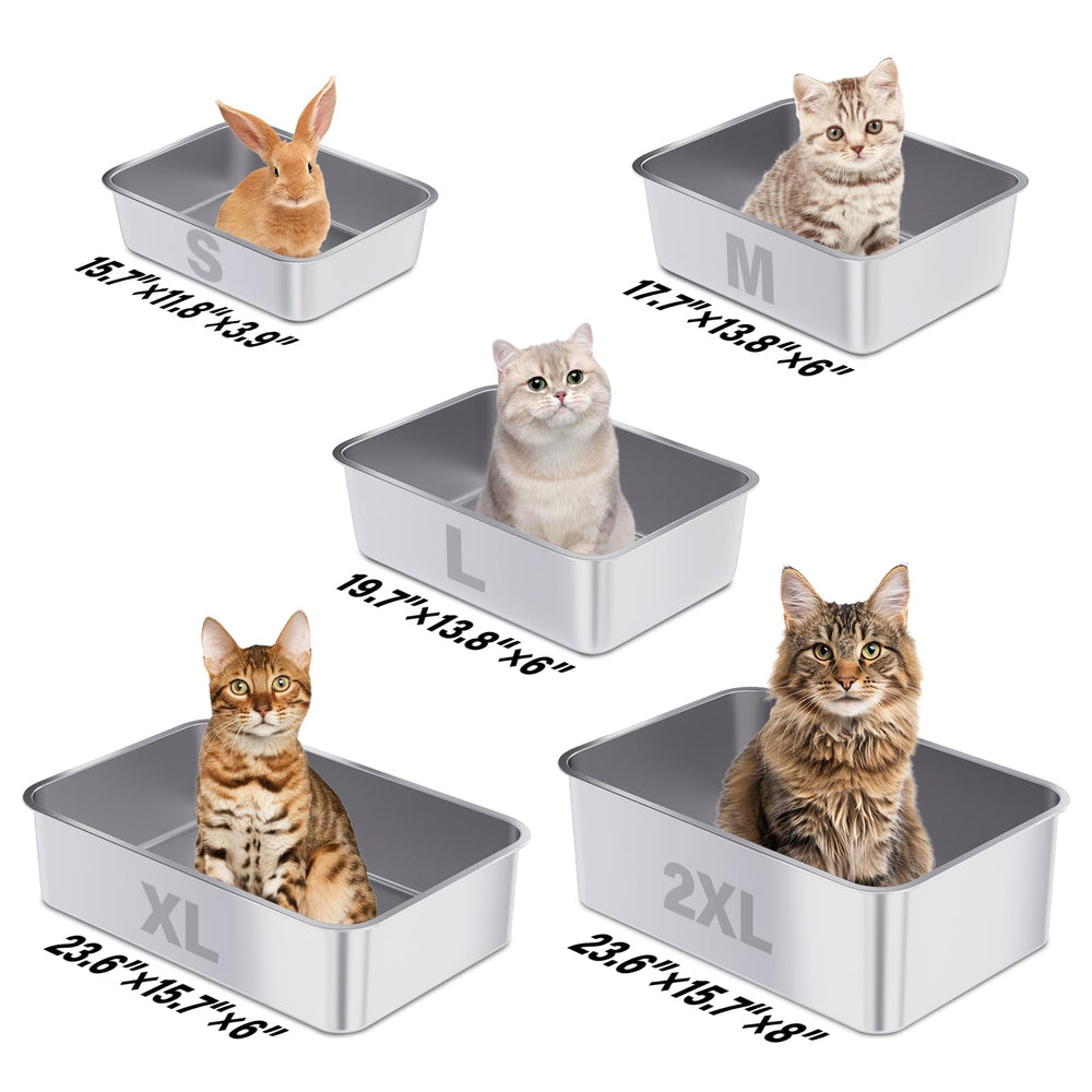 FUTAM large cat litter box designed for easy, hygienic sanitation.