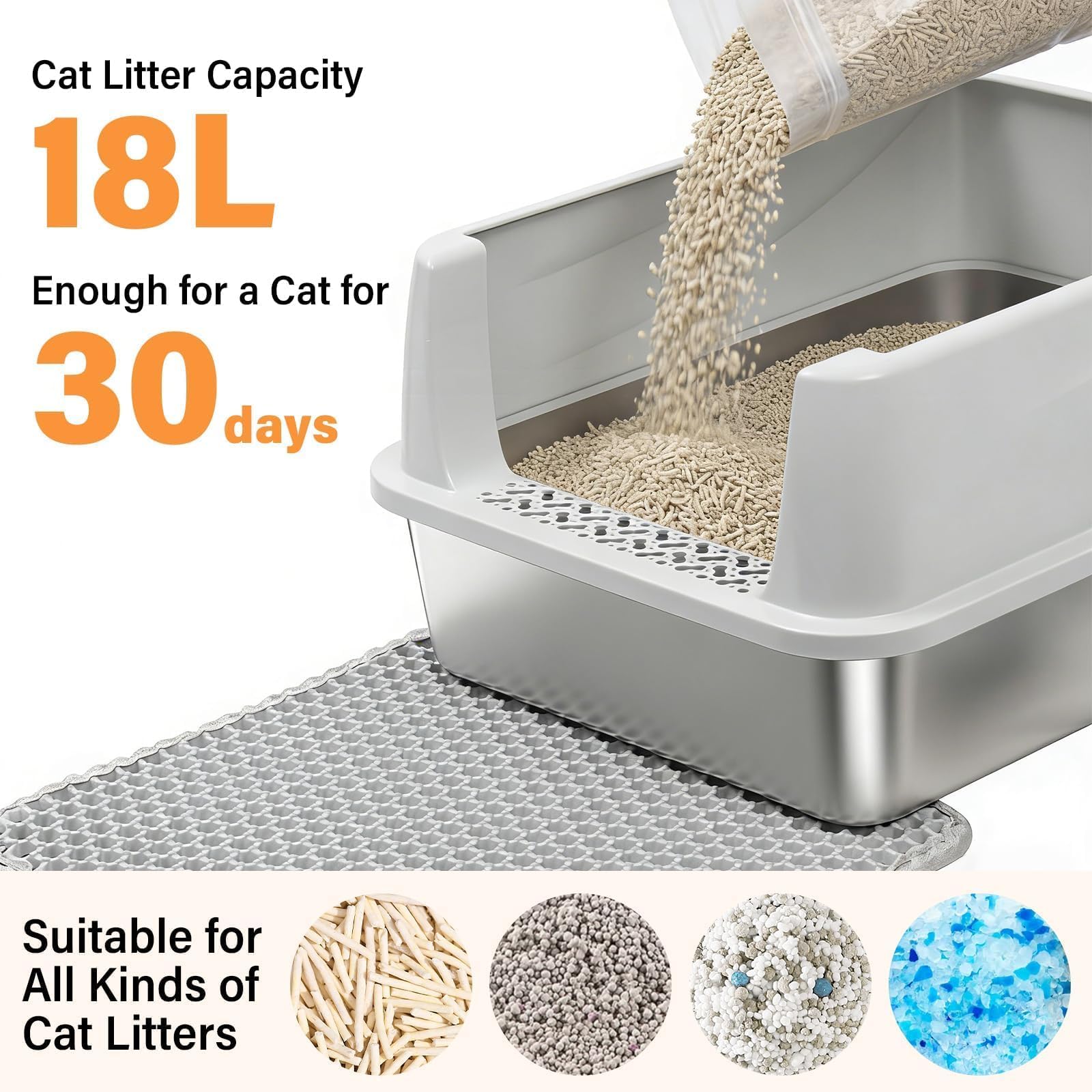 FUTAM includes 4 non-slip pads for stable placement