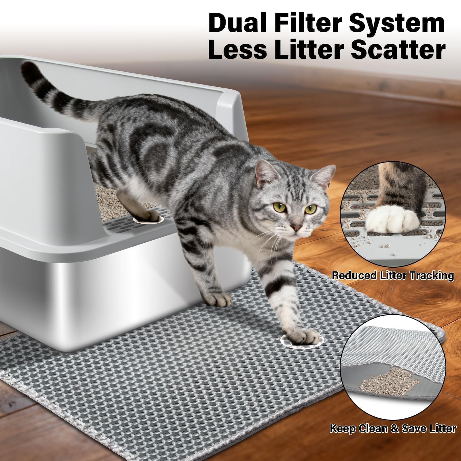 FUTAM non-stick surface makes cleaning effortless and quick after use.