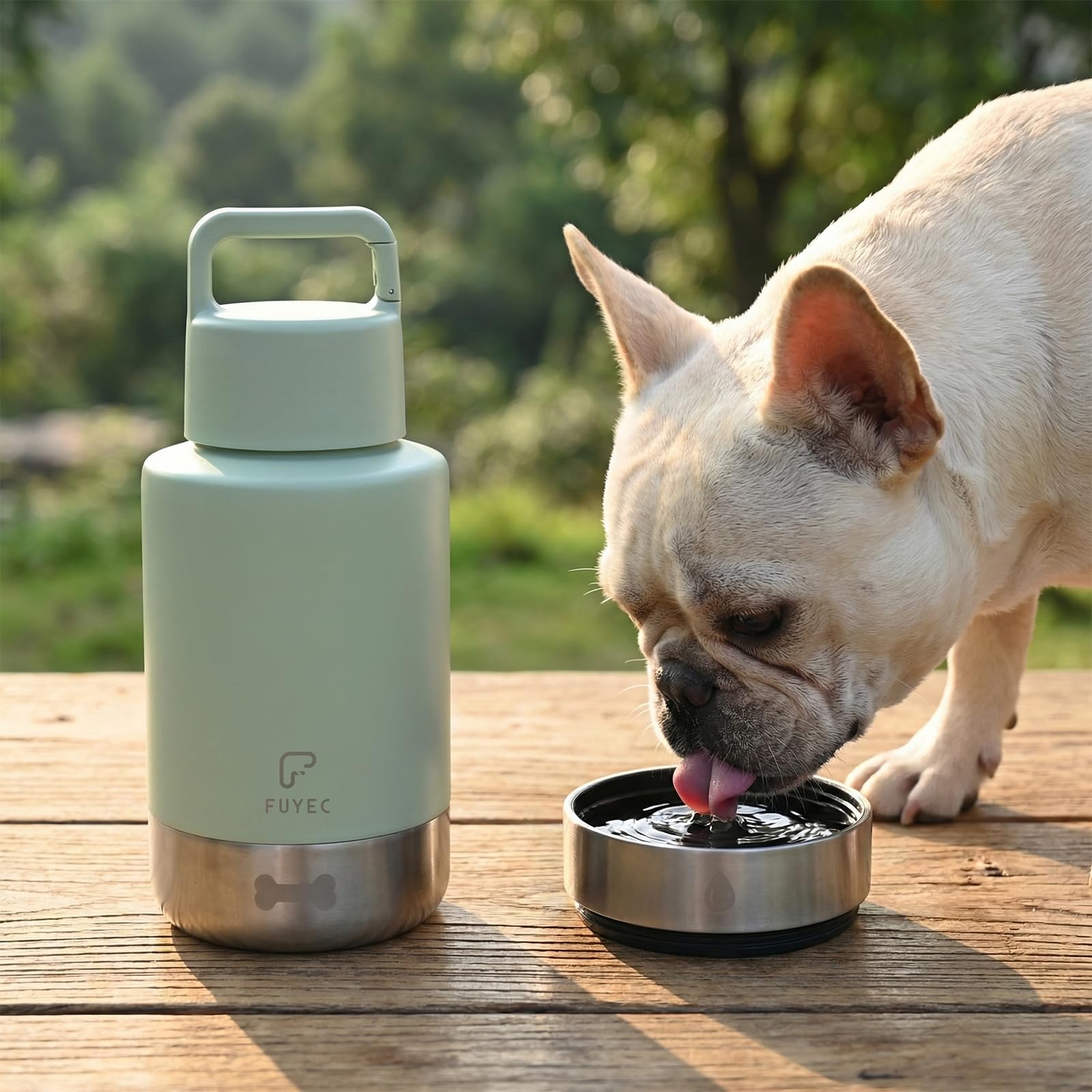 FUYEC fits standard car cup holders for easy on-the-go hydration.