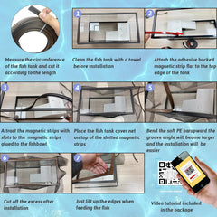 FUYITE adhesive-backed magnetic strip provides quick, secure lid attachment.