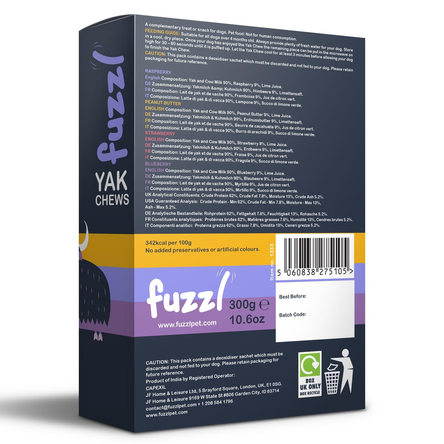 Fuzzl Natural dental chew promoting fresher breath and cleaner teeth