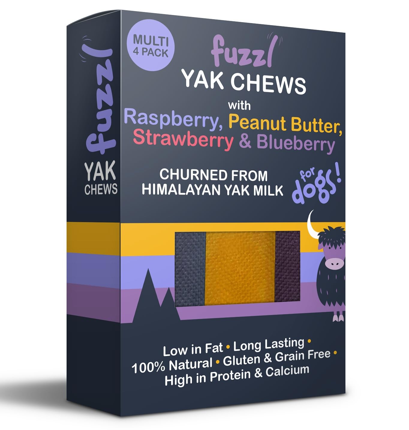 Fuzzl Strawberry yak cheese treats delivering fruity flavor and gentle digestion benefits